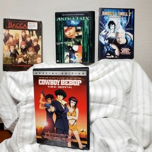 Baccano Complete Series.  Cowboy Bebop. Animatrix. Ghost Shell Innocence.